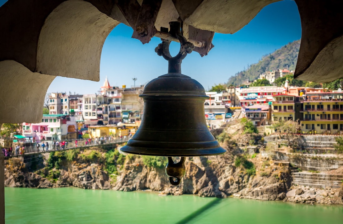 Temple Bell in Rishikesh India - God Dieux Photography