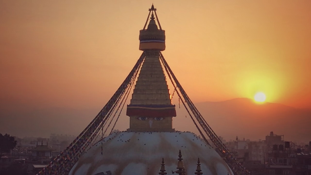 Bodhnath Kathmandu Sunset - God Dieux Photography