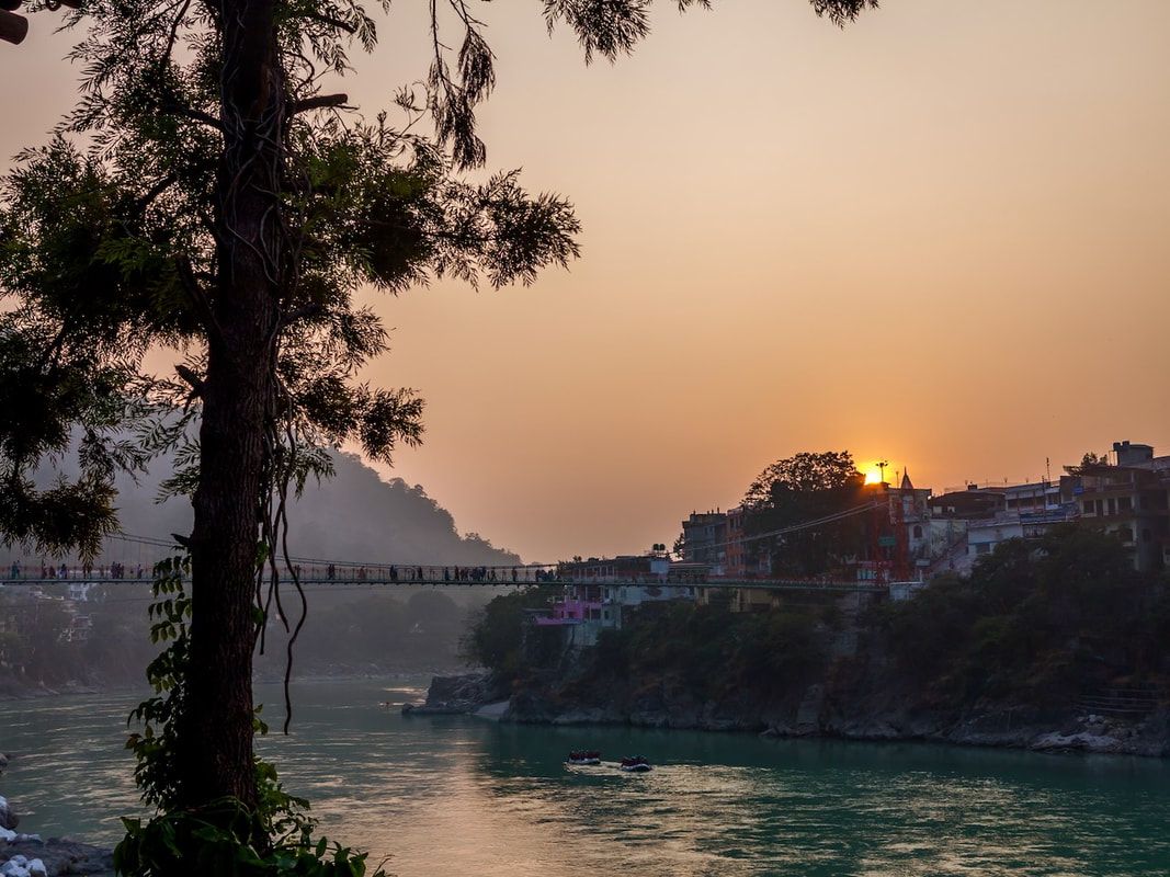 Riverside Sunset - Rishikesh India -God Dieux Photography 